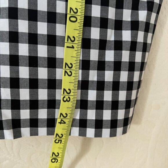 Black and White Checked Sleeveless Top - Picture 8 of 9